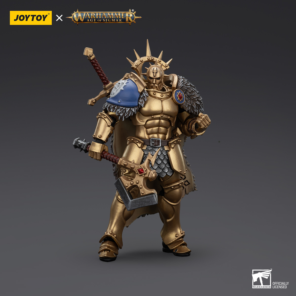 JoyToy JT00904 1/18 Warhammer AGE OF SIGMAR Stormcast Eternals The Blacktalons Hendrick, The Silver Wolf