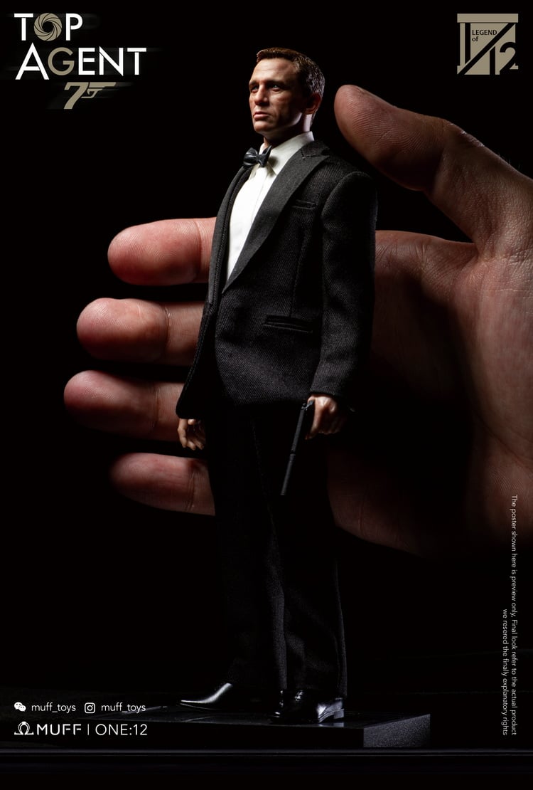 人体模型 MUFF TOYS James Bond 007 1 12 Figure DX Deluxe Agent 007 Figure | Muff Toys | Bombusbee
