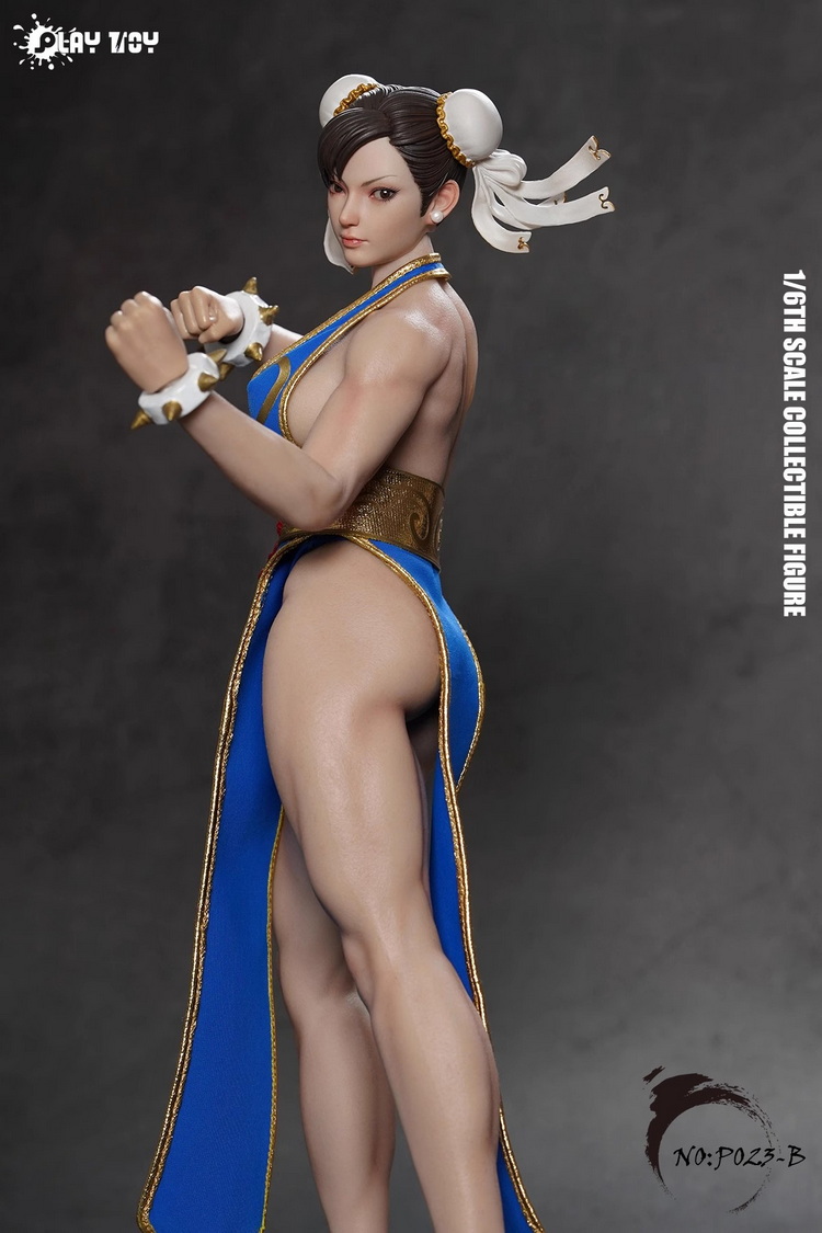 Play Toy 1/6 P023B Street Fighter Chun-Li 2.0 Blue - Bombusbee