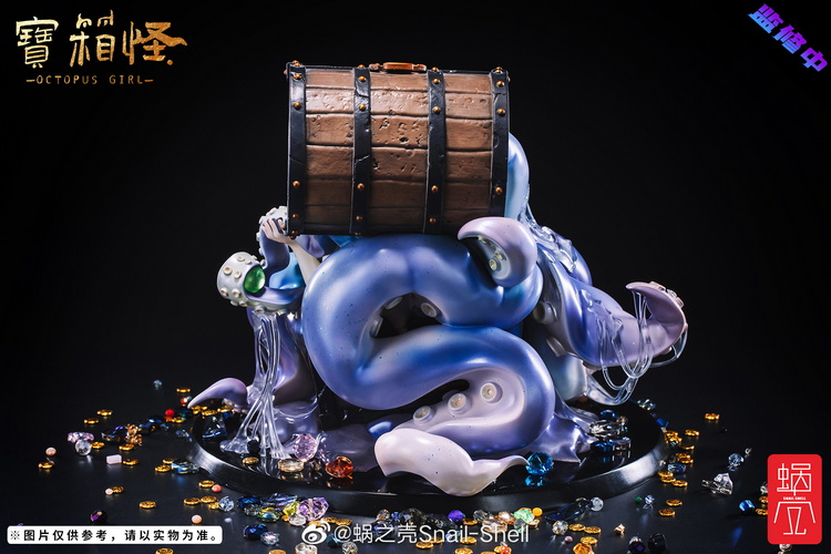オクトパス・ガール OCTOPUS GIRL 蝸之殼スタジオ 寶箱怪 Unique Snail Shell Octopus Girl Figure | Bombusbee